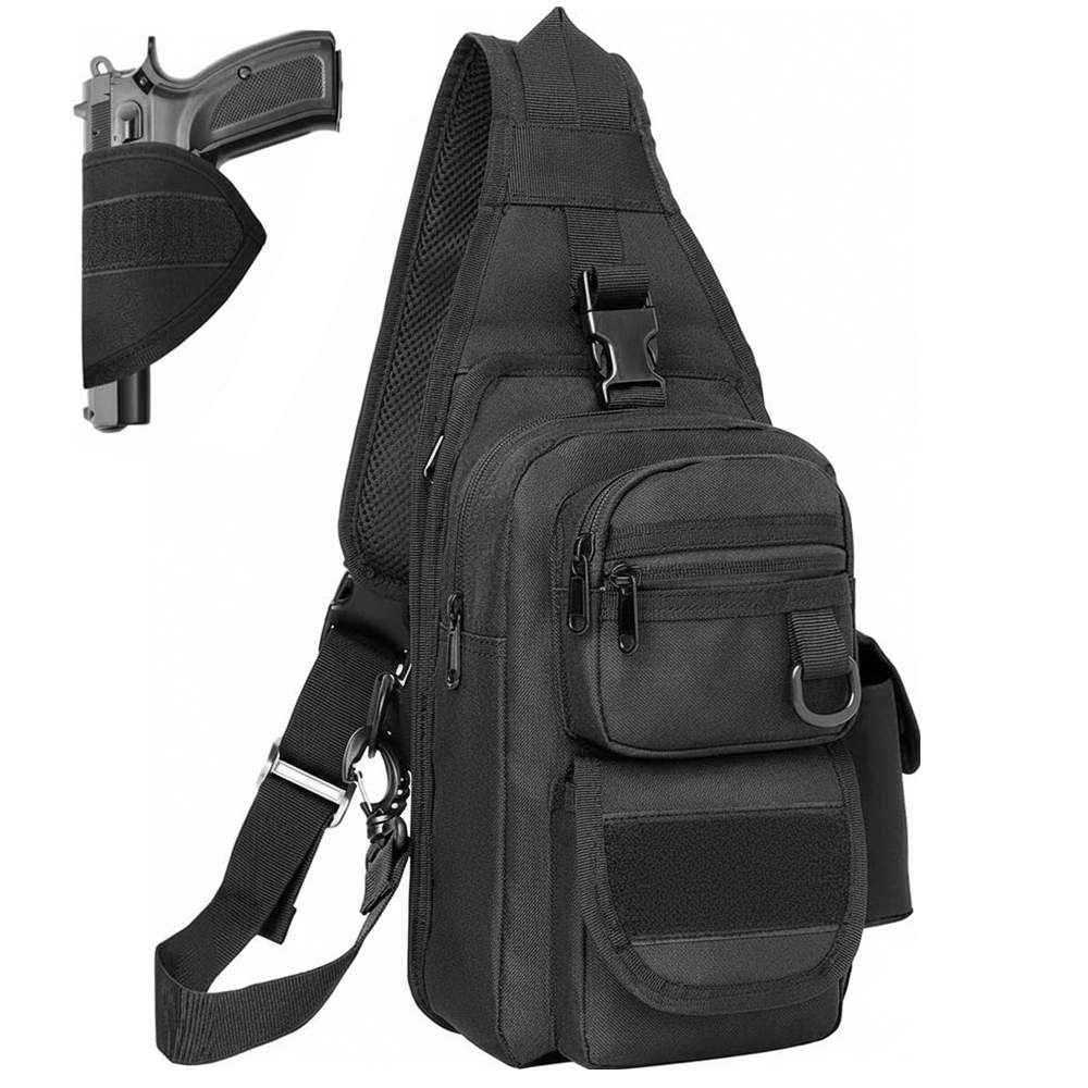 Edc Concealed Carry Sling Bag - Concealed Carry Pistol Gun Bag Tactical