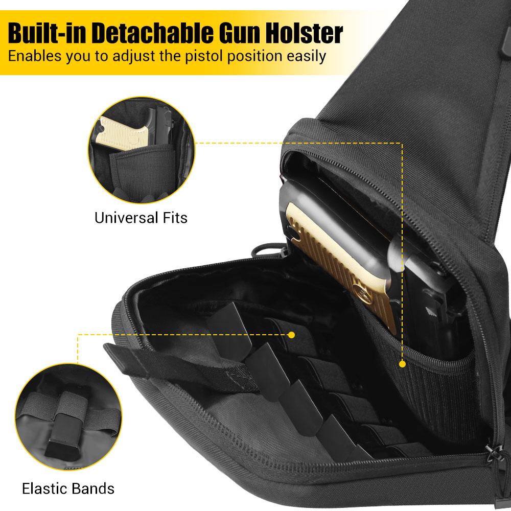 Tactical Pistol Gun Bag Concea - Edc Concealed Carry Sling Bag review and price