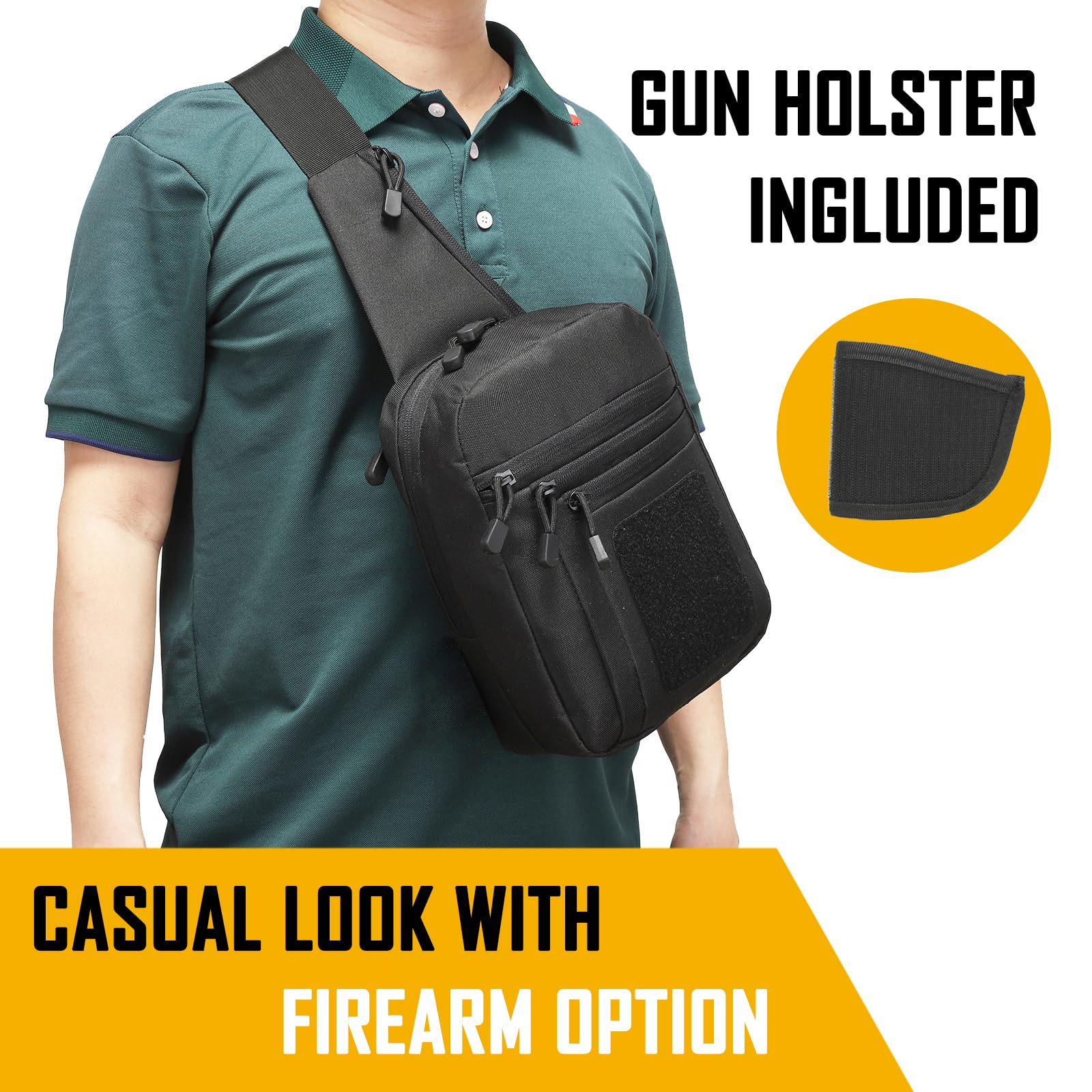 Concealed Carry Crossbody Bag  - Edc Concealed Carry Sling Bag review and price