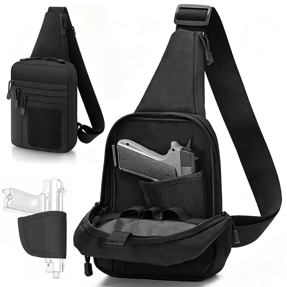 Concealed Carry Chest Gun Bag  - Edc Carry Bag For Pistol review and price