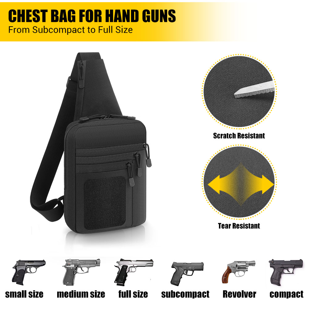 Tactical Pistol Gun Bag Concea - Edc Concealed Carry Sling Bag review and price