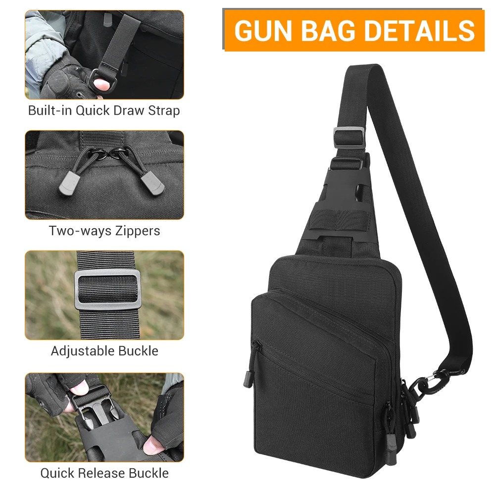 Tactical Pistol Gun Bag Concea - Edc Carry Bag For Pistol review and price