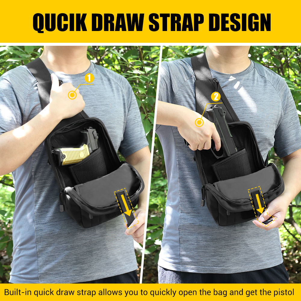 Tactical Pistol Gun Bag Concea - Edc Concealed Carry Sling Bag review and price
