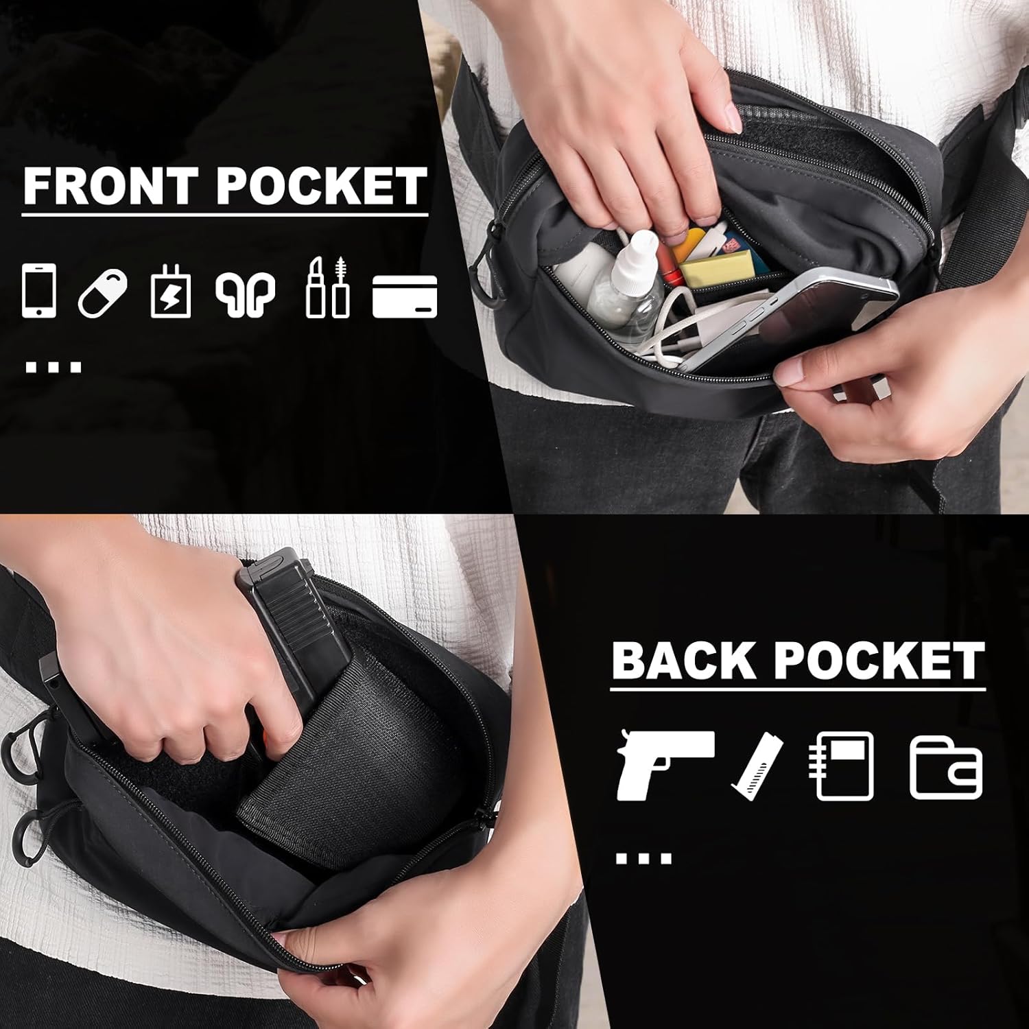 Tactical Fanny Pack with Holst - Edc Carry Bag For Pistol review and price