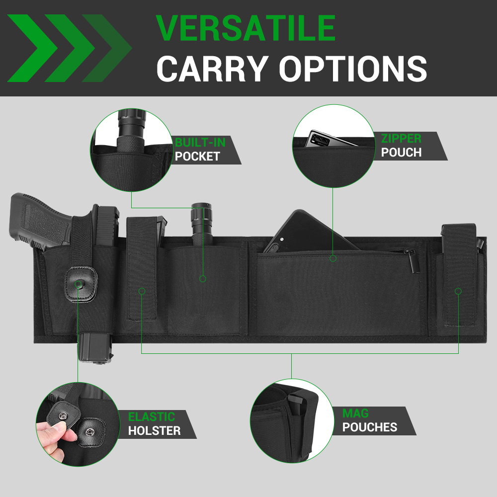 Belly Band Gun Holster Conceal - Edc Carry Pistols review and price